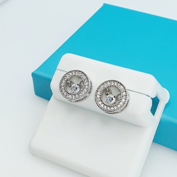 "925 Sterling Silver CZ Beautiful Earrings for Women, 1USPAR4192 - Picture 8 of 11